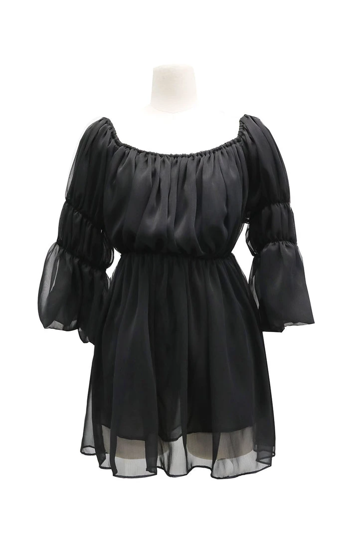 STORETS Camila Sheer Smocked Dress