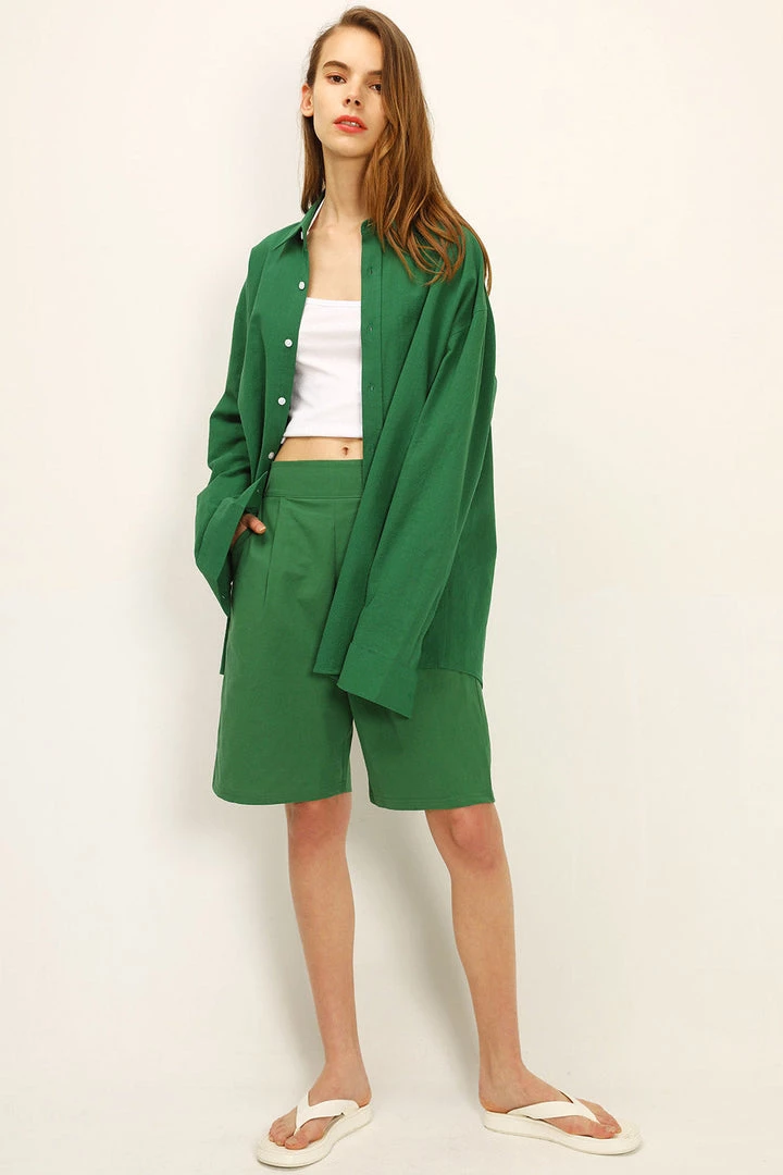 STORETS Influencer Sadie Boyfriend Linen Shirt BEST-SELLERS