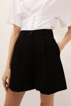 STORETS Maci Pintuck Shorts CLOTHING