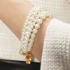 STORETS Faux Pearl Beaded Bracelet ACCESSORIES