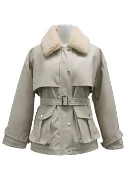 STORETS Drew Pleather Safari Jacket CLOTHING