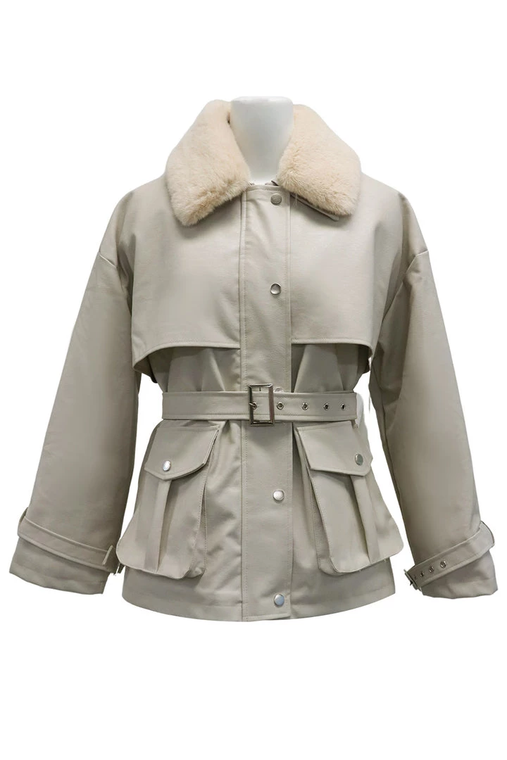 STORETS Drew Pleather Safari Jacket CLOTHING