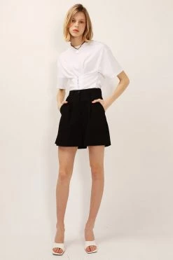 STORETS Maci Pintuck Shorts CLOTHING