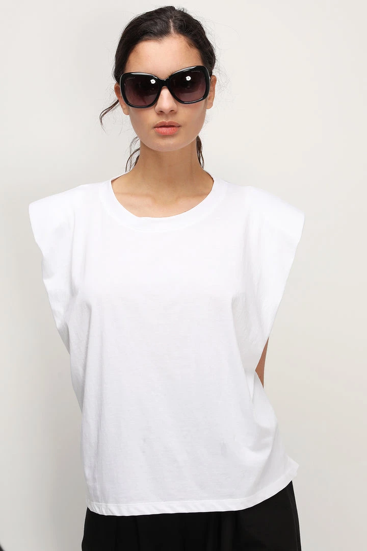 STORETS Elena Padded Shoulder T-shirt BEST-SELLERS