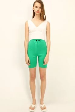 STORETS Bailey Button Front Biker Shorts CLOTHING