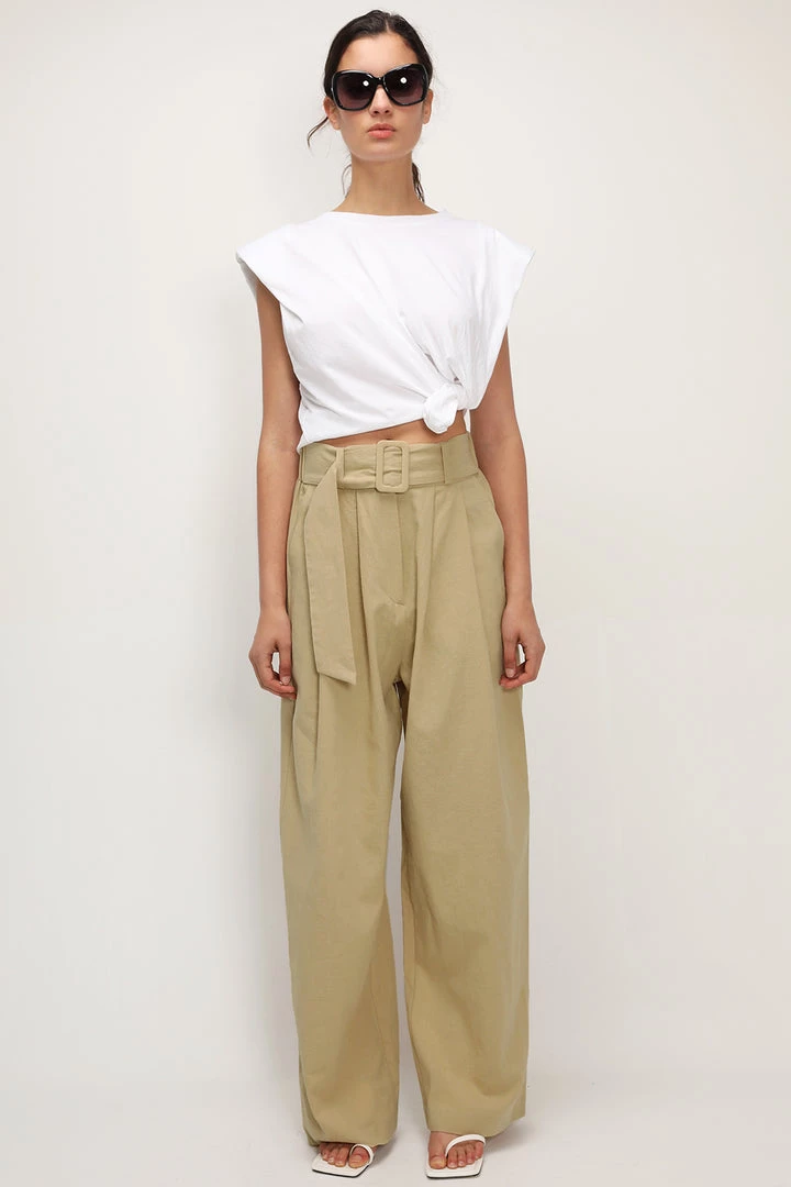 STORETS Hadlee Belted Slouchy Pants CLOTHING