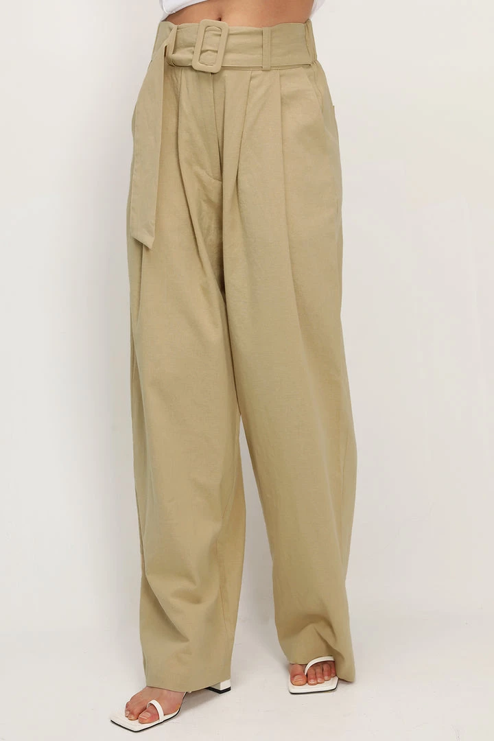 STORETS Hadlee Belted Slouchy Pants CLOTHING