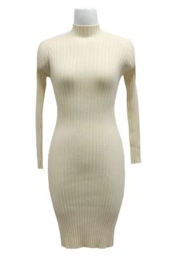 STORETS CLOTHING Karys Backless Ribbed Midi Dress