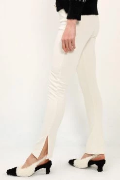 STORETS Danna Slit Hem Ribbed Leggings CLOTHING