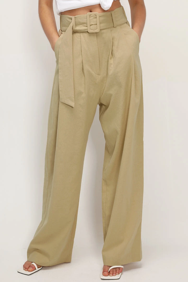 STORETS Hadlee Belted Slouchy Pants CLOTHING