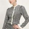 STORETS CLOTHING Andrea Houndstooth Cropped Jacket