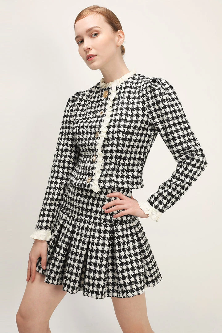 STORETS Andrea Houndstooth Skort CLOTHING