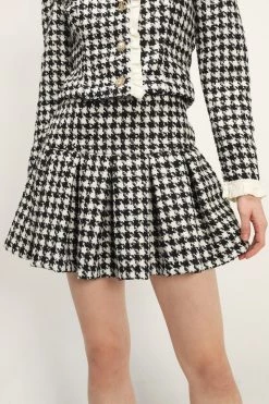 STORETS Andrea Houndstooth Skort CLOTHING