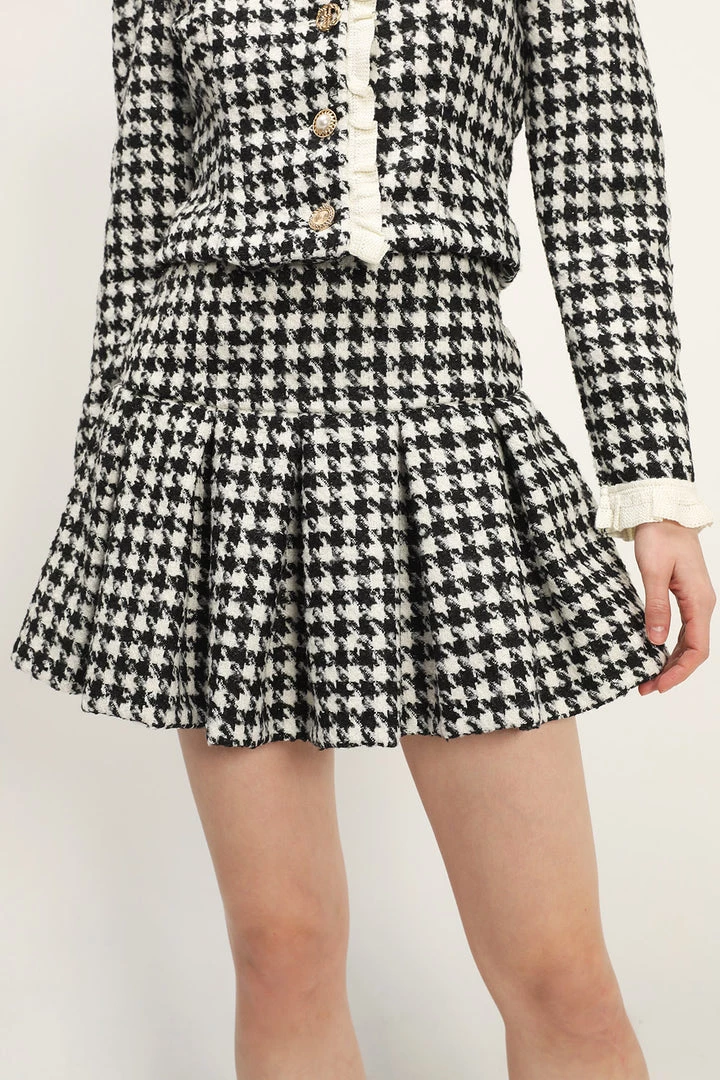 STORETS Andrea Houndstooth Skort CLOTHING