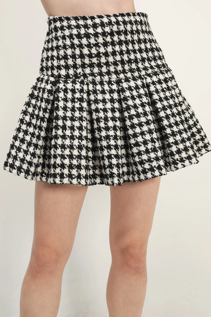 STORETS Andrea Houndstooth Skort CLOTHING