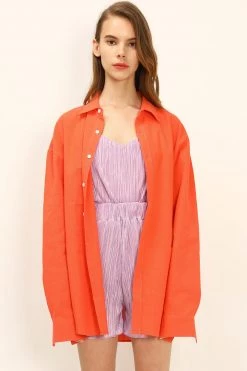 STORETS Sadie Boyfriend Linen Shirt