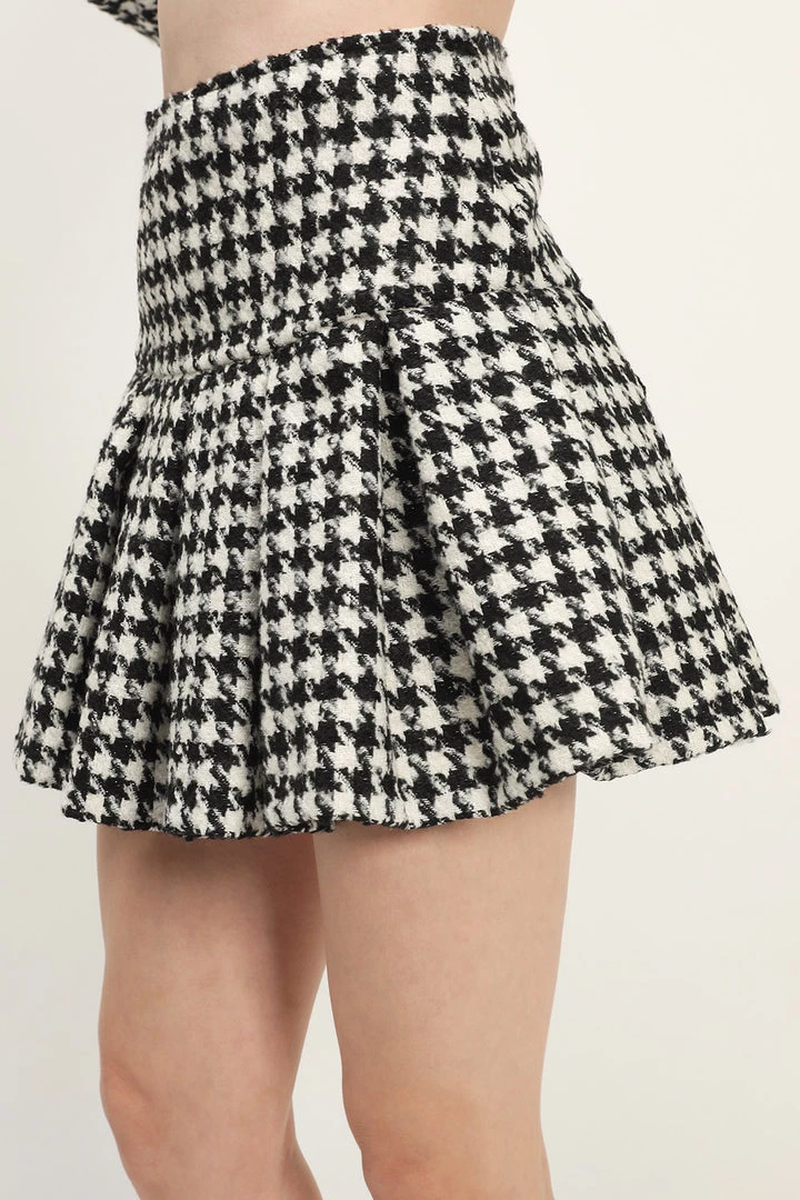 STORETS Andrea Houndstooth Skort CLOTHING