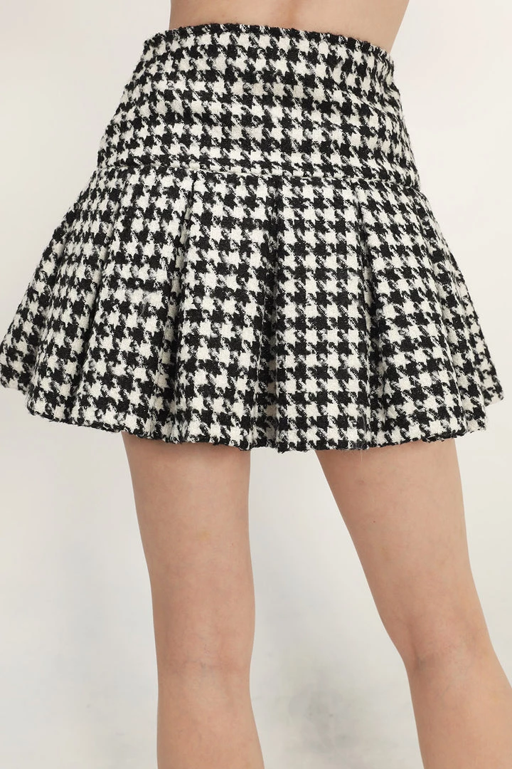 STORETS Andrea Houndstooth Skort CLOTHING