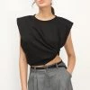 STORETS BEST-SELLERS Elena Padded Shoulder T-shirt