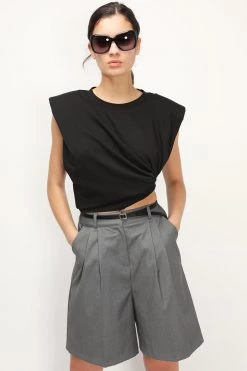 STORETS BEST-SELLERS Elena Padded Shoulder T-shirt