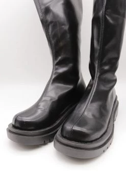 STORETS Andrea Faux Fur Trim High Boots ACCESSORIES