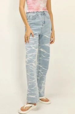 STORETS CLOTHING Zoe Tie-dye Relaxed Jeans