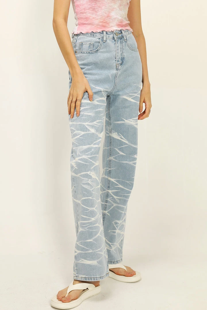 STORETS CLOTHING Zoe Tie-dye Relaxed Jeans