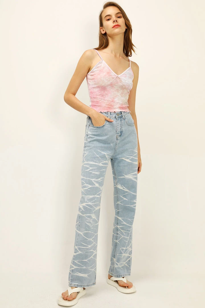 STORETS CLOTHING Zoe Tie-dye Relaxed Jeans