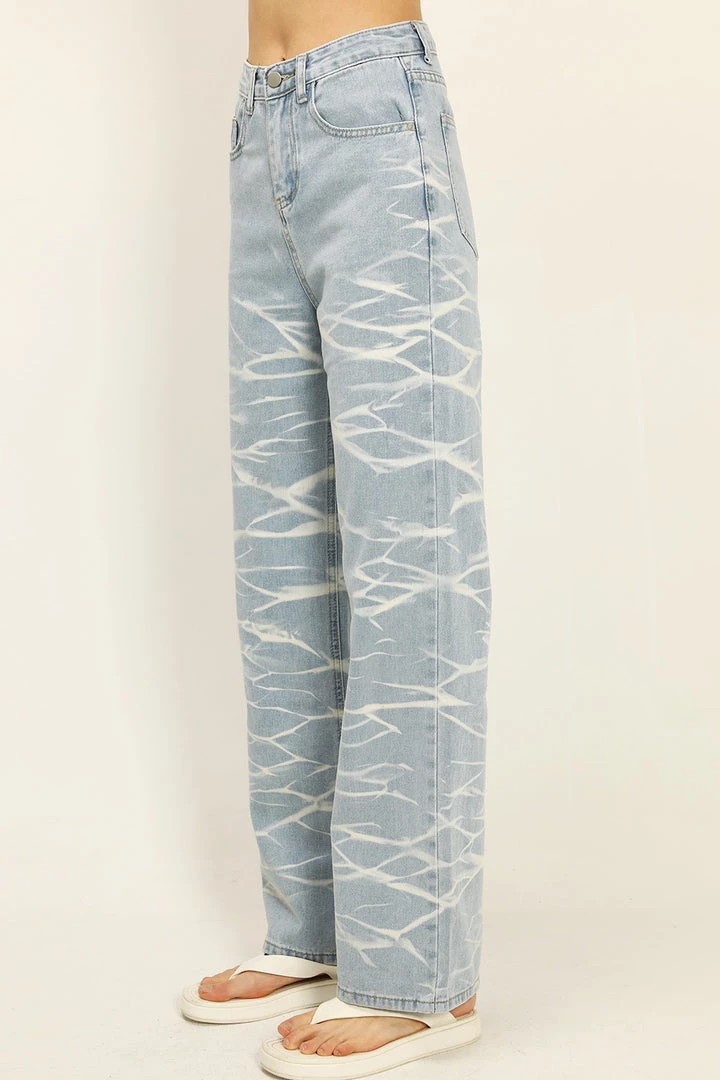 STORETS CLOTHING Zoe Tie-dye Relaxed Jeans