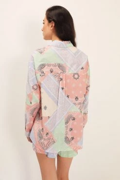 STORETS SALE Hayley Bandana Boyfriend Fit Shirt CLOTHING