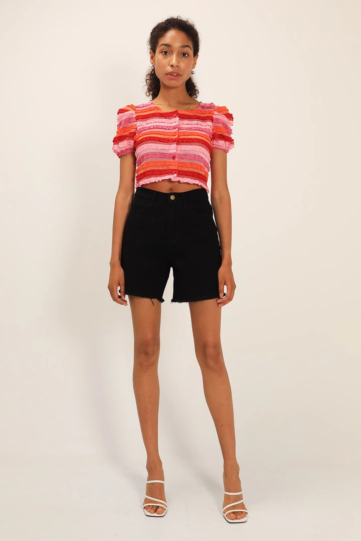 STORETS Blaire Frayed Edge Shorts