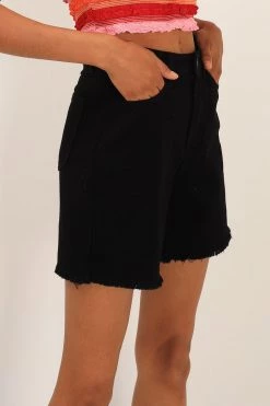 STORETS Blaire Frayed Edge Shorts