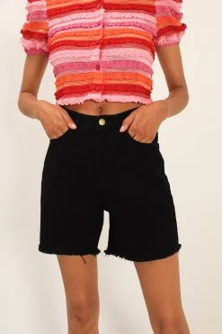 STORETS Blaire Frayed Edge Shorts