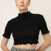 STORETS SALE Anna Lettuce Trim Crop Top CLOTHING
