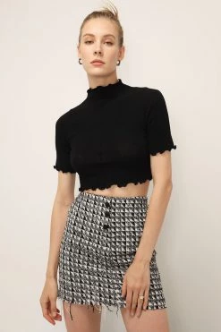STORETS SALE Anna Lettuce Trim Crop Top CLOTHING
