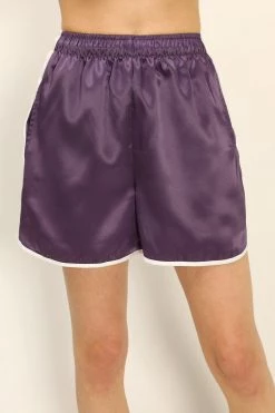 STORETS CLOTHING Camilla Satin Runner Shorts