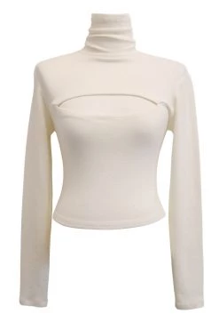 STORETS Ora Cut-Out Turtle Neck Top