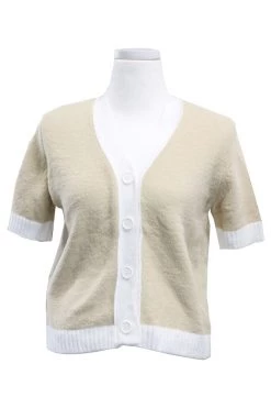 STORETS Lucy Contrast Trim Cardigan