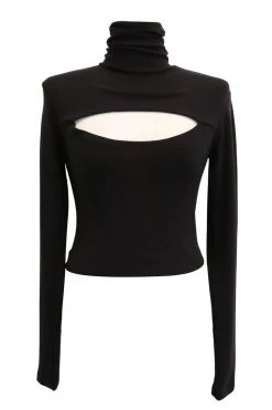 STORETS Ora Cut-Out Turtle Neck Top