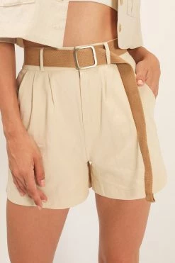 STORETS Leah Belted Shorts CLOTHING