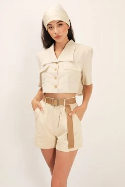 STORETS Leah Belted Shorts CLOTHING