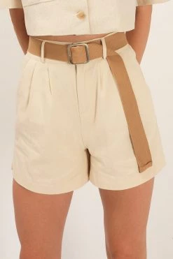 STORETS Leah Belted Shorts CLOTHING