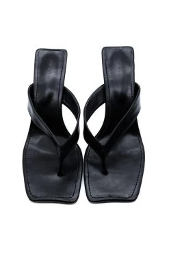 STORETS ACCESSORIES Squared Toe Strap Mules