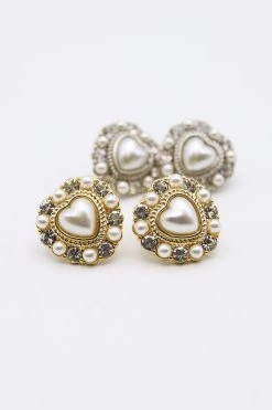 STORETS Pearl Heart Earring