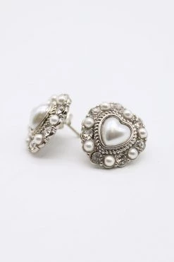 STORETS Pearl Heart Earring