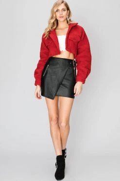 STORETS Mindy Cropped Teddy Jacket-2 Colors CLOTHING