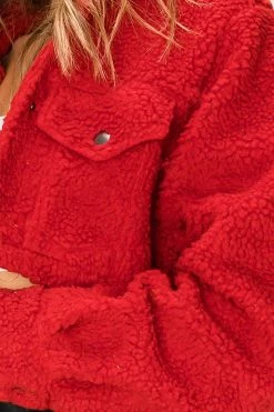 STORETS Mindy Cropped Teddy Jacket-2 Colors CLOTHING