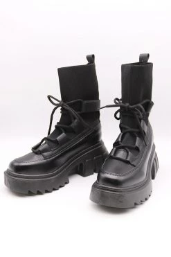 STORETS Mary Jane Chunky Socks Boots