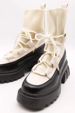 STORETS Mary Jane Chunky Socks Boots