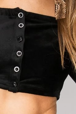 STORETS SALE Rina Cropped Button Top-2 Colors